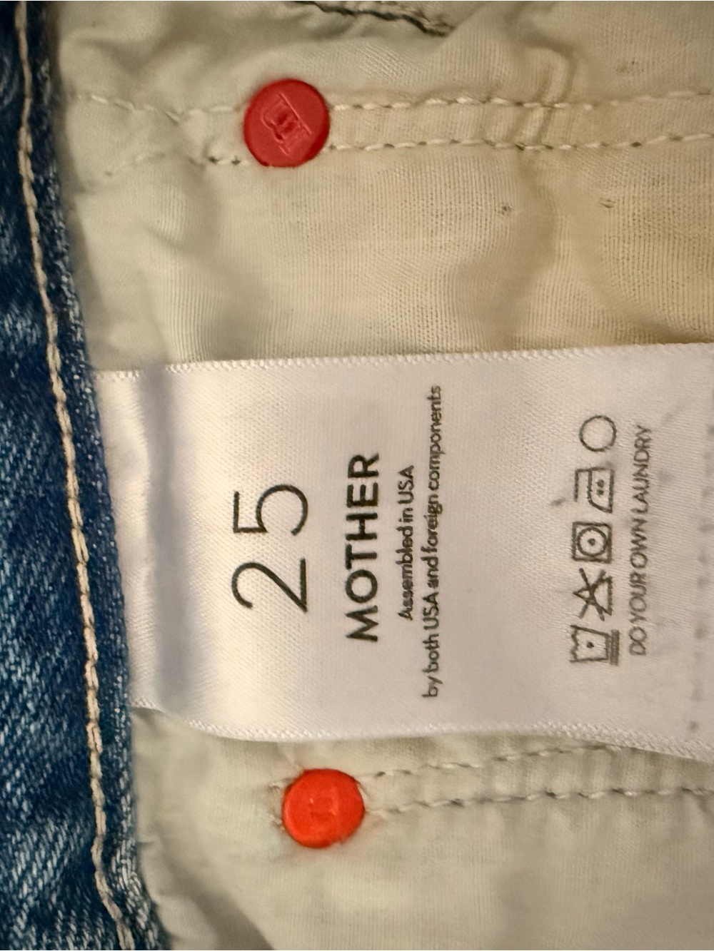 MOTHER Wide-Leg High Rise Jeans in Blue Wash - Picture 5 of 6